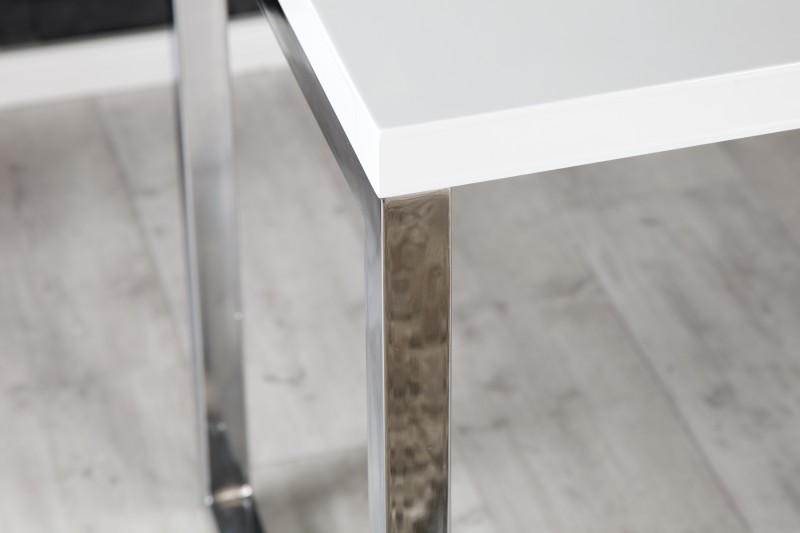 Pracovní stůl Writing Desk 160cm x 60cm - bílý, chrom / 21142