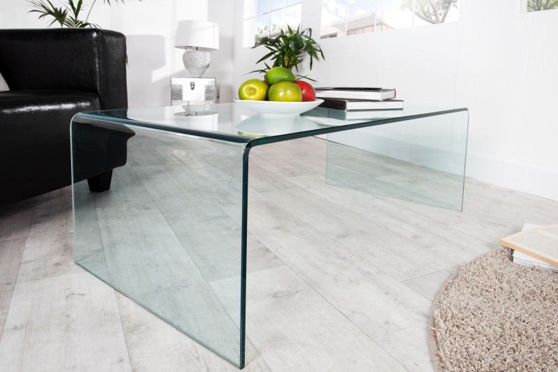 Konferenční stolek Fantome 110cm x 60cm - tvrzené sklo / 22874