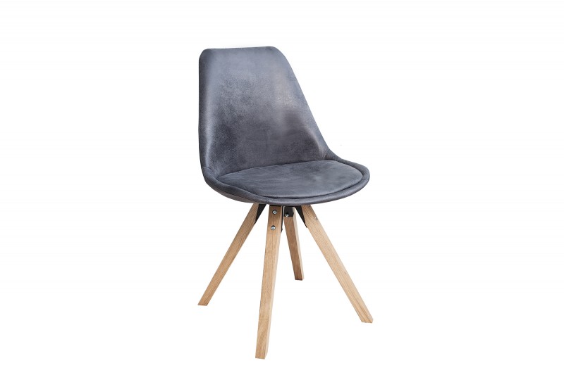 Jídelní židle Scandinavia Wood - tmavě šedá / 36505