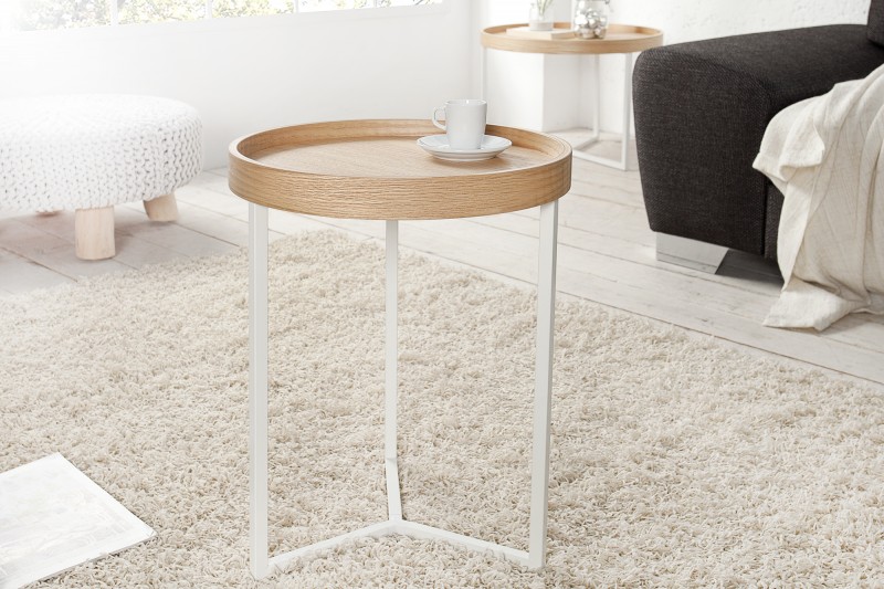 Konferenční stolek Modular 40cm - dub, bílá / 36717