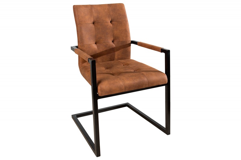 Jídelní židle Curtis - cognac hnědá / 36959 - 1ks skladem