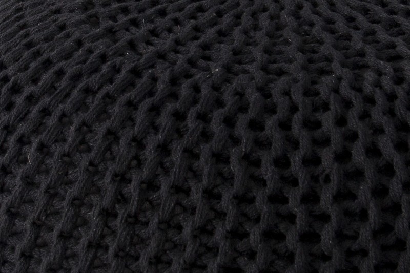 Podnožka Leeds 50cm - černá, pletená / 37320 - 2ks skladem