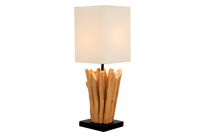 Stolní lampa Euphoria 45cm - naplavené dřevo, bílá / 36967
