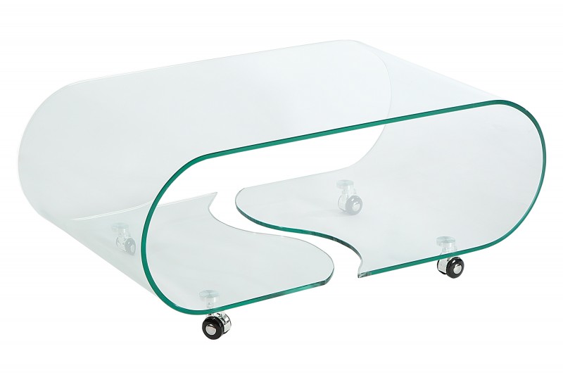Konferenční stolek Fantome 90cm x 50cm - tvrzené  sklo / 37256