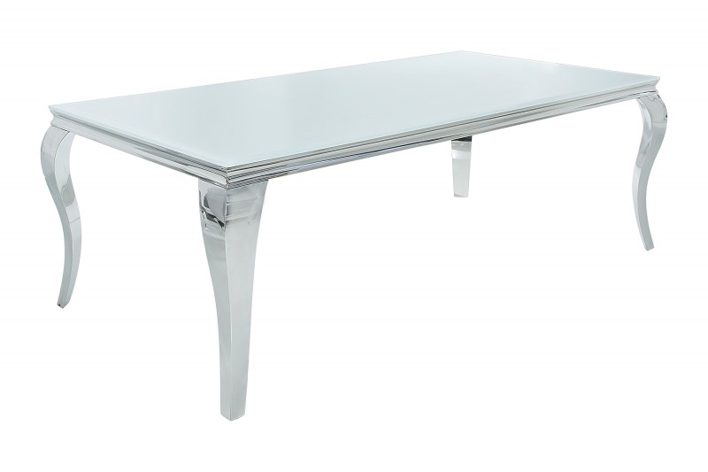 Jídelní stůl Giacomo 180cm x 90cm - bílá, stříbrná / 37903