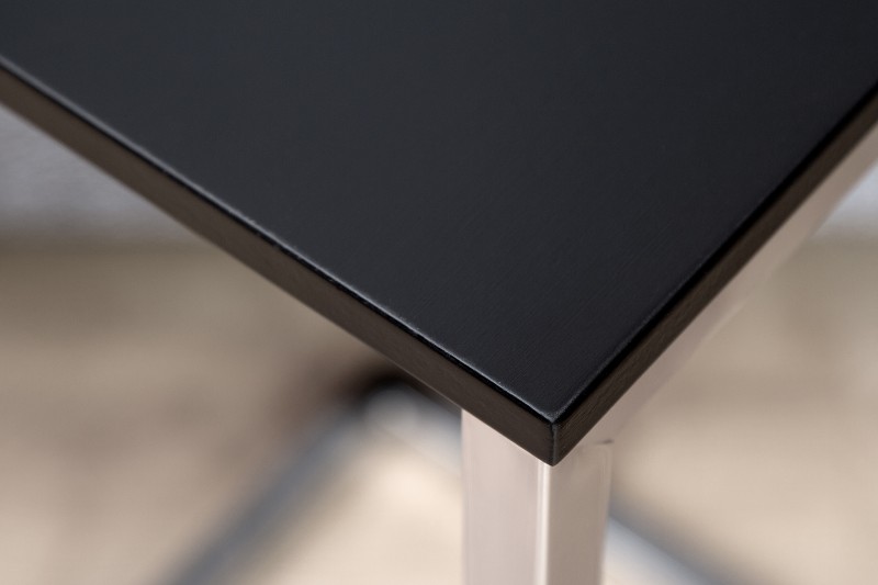 Odkládací stolek Home 60cm x 30cm - černá, stříbrná / 37950