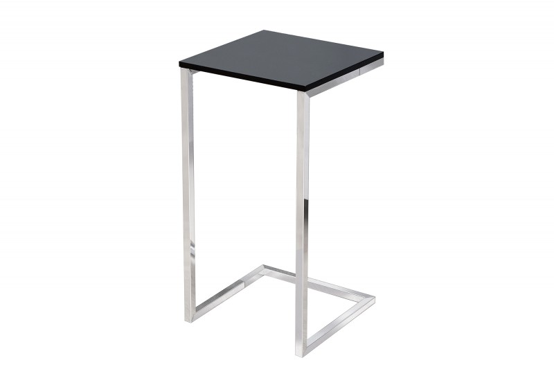 Odkládací stolek Home 60cm x 30cm - černá, stříbrná / 37950