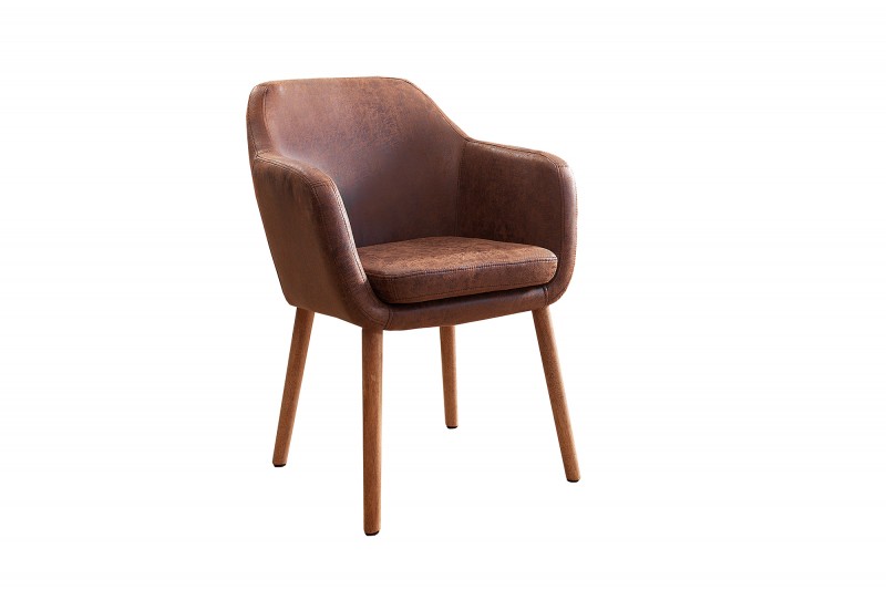 Jídelní židle Millden - vintage hnědá / 37871 