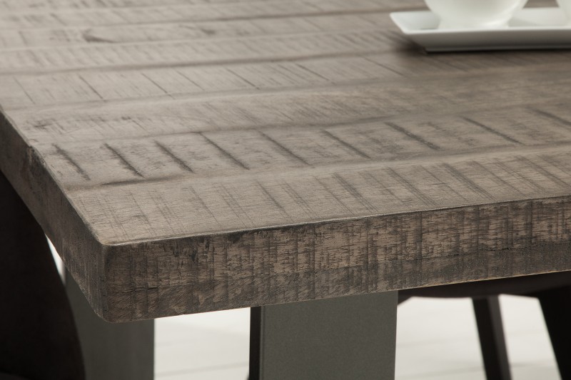 Jídelní stůl Hobart Grey 160cm x 90cm - šedé mango / 38655