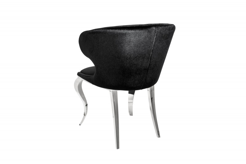 Jídelní židle Giacomo - černá, samet / 38871