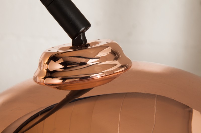 Stojací lampa Big Bow 170-210cm - růžové zlato / 39372