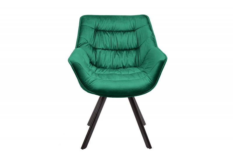 Jídelní židle Molly Comfort - smaragdová, samet / 39475