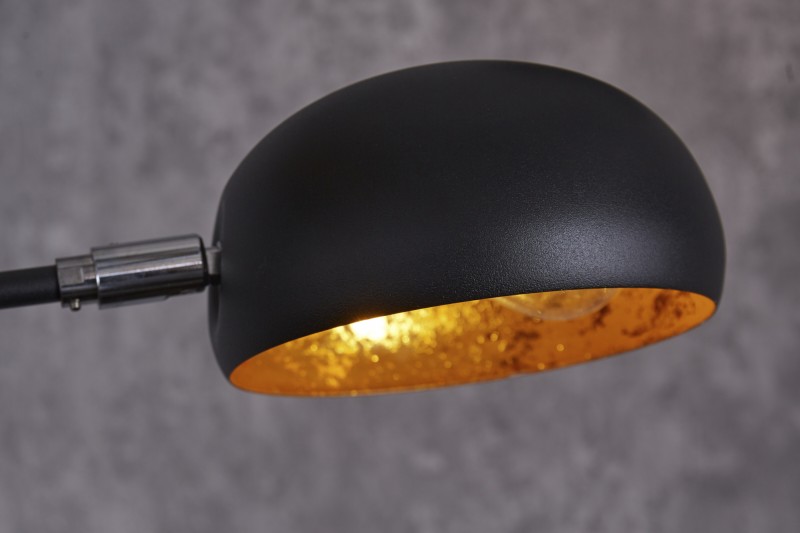 Stojací lampa Carmen 205cm - černá, zlatá  / 22967