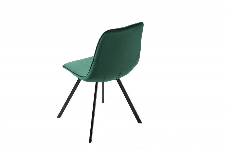 Jídelní židle Cindy - smaragdová, samet / 39918 - 2ks skladem