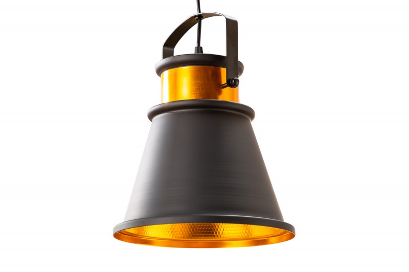 Závěsná lampa gold II - černá, zlatá / 39964