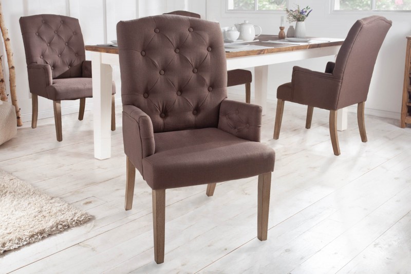 Jídelní židle Royal de Luxe - hnědá / 40076