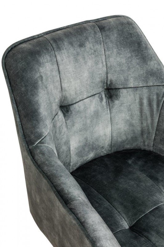 Jídelní židle Delphi - stříbrno-šedá, samet  / 40257