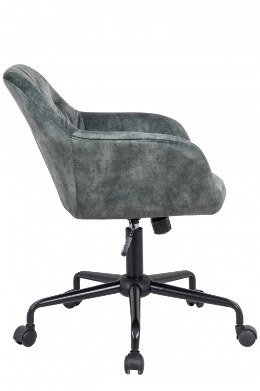 Kancelářská židle Monica - šedo-zelená, samet / 40304