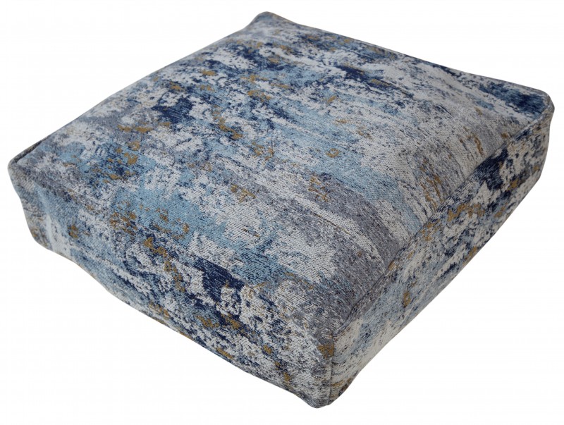 Podlahový polštář abstraktní 70cm modrá béžová / 40242