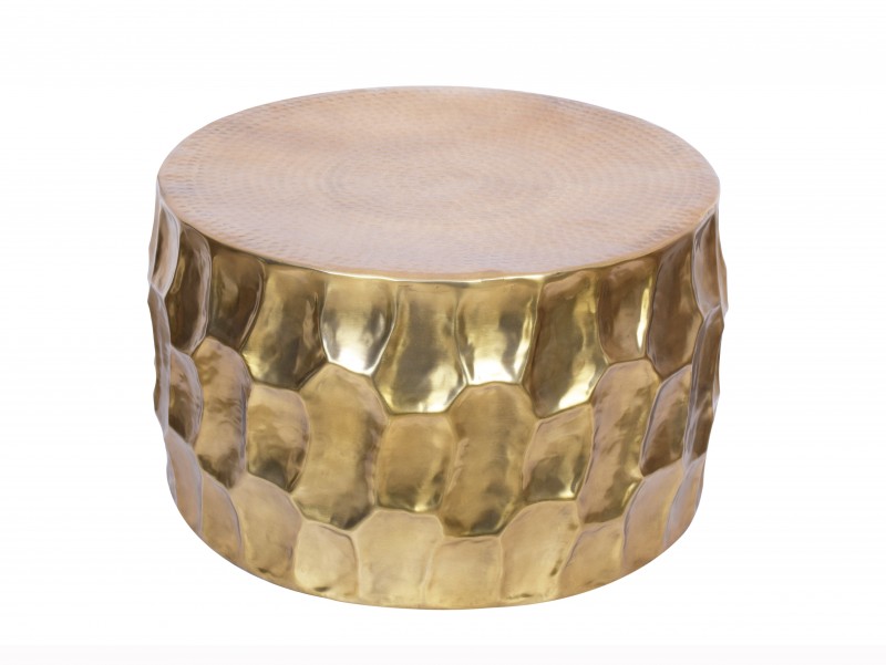 Konferenční stolek El Jadida 70cm - hliník, zlatý / 40225 