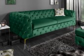 Sofa Modern Barock 240cm smaragdgrün Samt/ 39312 