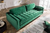 Sofa Cozy Velvet 225cm smaragdgrün Samt/ 39845 