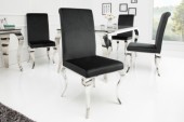 Stuhl Modern Barock schwarz/ 36546 
