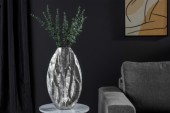 Vase Organic Orient 45cm silber/ 41546 