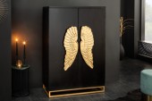 Bar Angel 140cm schwarz mit goldenen Flügeln/ 41107 