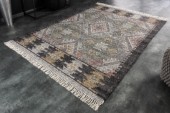 Teppich Ethno bunt grau Wolle 160 x 230cm/ 41466 