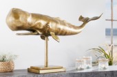 Skulptur Wal 70cm gold/ 43036 