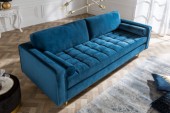 Sofa Cozy Velvet 220cm aquablue Samt/ 39844 