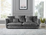 Sofa Cocoonig 225cm Samt grau/ 43441 