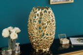 Vase Abstract Leaf 40cm gold/ 43219 