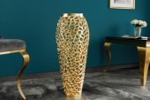 Vase Abstract Leaf 90cm gold/ 43220 