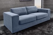 Sofa Lounger 220cm blau Cord/ 43757 