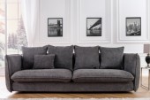 Sofa Cocoonig 225cm Teddystoff grau/ 43440 