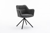 Design Stuhl Verona grau drehbar/ 44160 