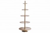 Etagere Abstract 5er 150cm gold/ 43500 